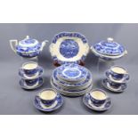 A quantity of Wedgwood Landscape pattern tea and dinner ware