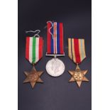 Three Second World War campaign medals