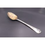 A George III silver table / berry spoon