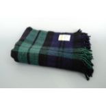 A James Pringle of Inverness tartan wool picnic blanket, 120 x 140 cm