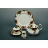 A large suite of Royal Albert Old Country Rose tea and dinnerware, approximately 95 items