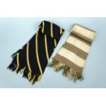 Two vintage school scarves