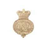 A Victorian army valise / pouch badge, 10 cm