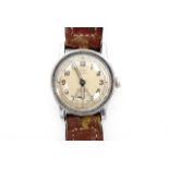 A 1940s Taxi military style "Chrono" wristwatch, having 15-jewel incabloc movement in waterproof