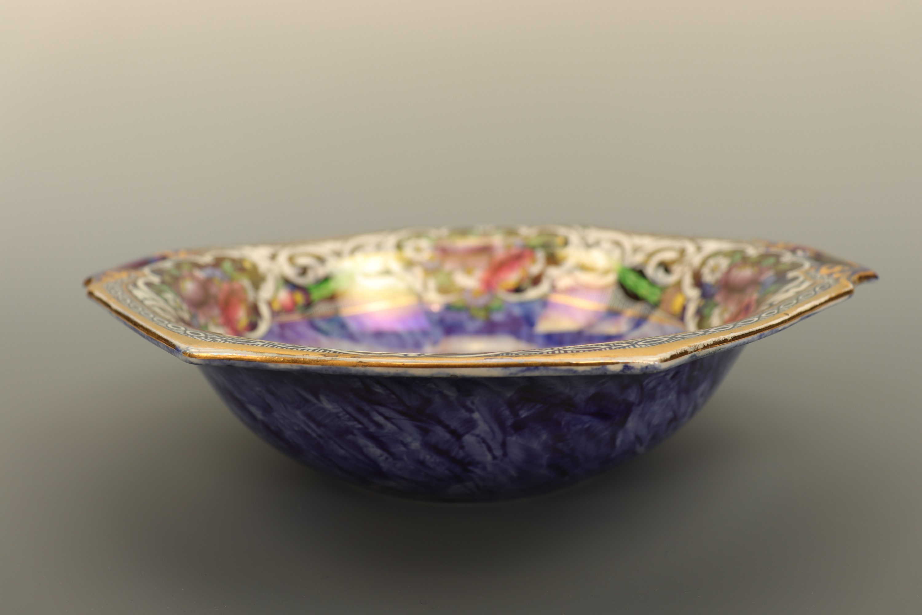 A 1920s Newhall Boumier Ware lustre bowl, 26 cm x 23 cm - Image 2 of 3