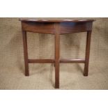 An early 20th Century mahogany centre or occasional table by Arthur Simpson, The Handicrafts,