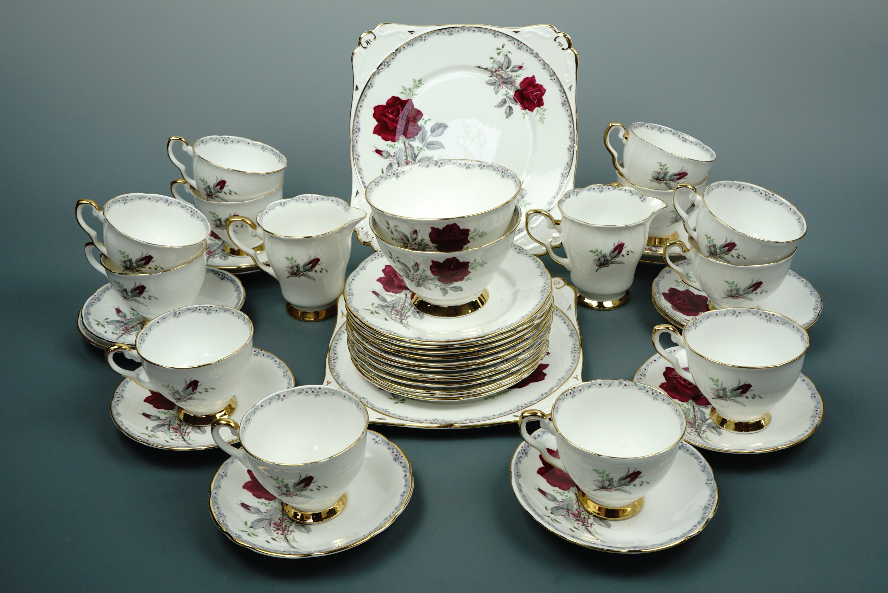 A Royal Stafford "Roses To Remember" tea set - Image 2 of 2