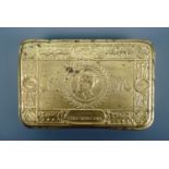A 1914 Princess Mary gift tin retaining much of its original finish