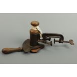 An antique cast-iron "Magic" marmalade cutter, 42 cm