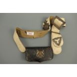 A Victorian army officer's shoulder belt and pouch