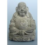 A pre cast Buddha, 23 cm high