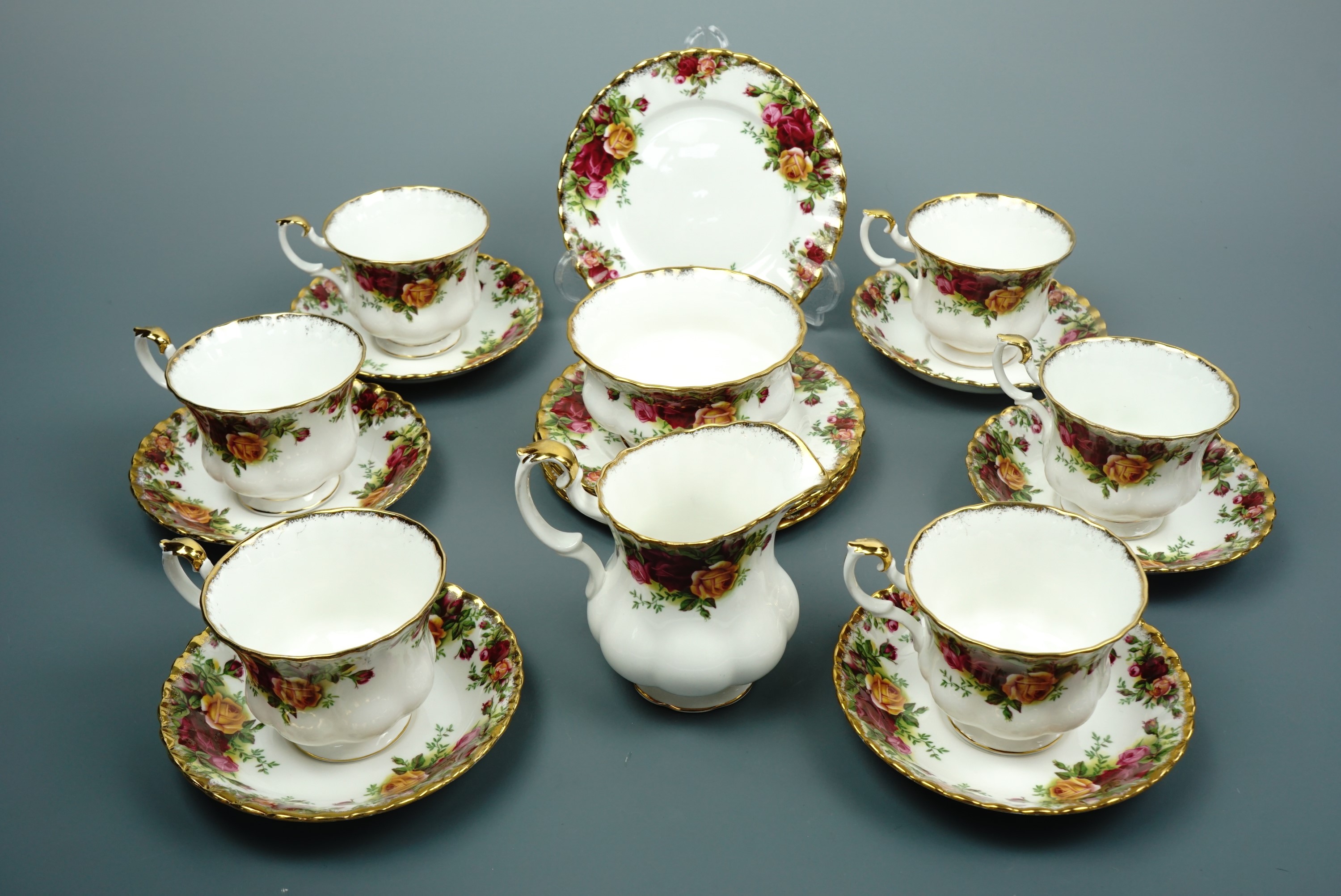 A Royal Albert Old Country Rose tea set
