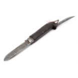 A 1937 dated British army pre-War pattern clasp / jack knife by Wade and Butcher of Sheffield, 12.