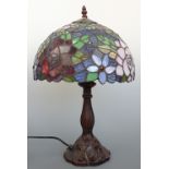 A Tiffany style table lamp, 47 cm high