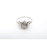 A vintage diamond solitaire ring