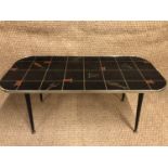 A 1950s coffee table