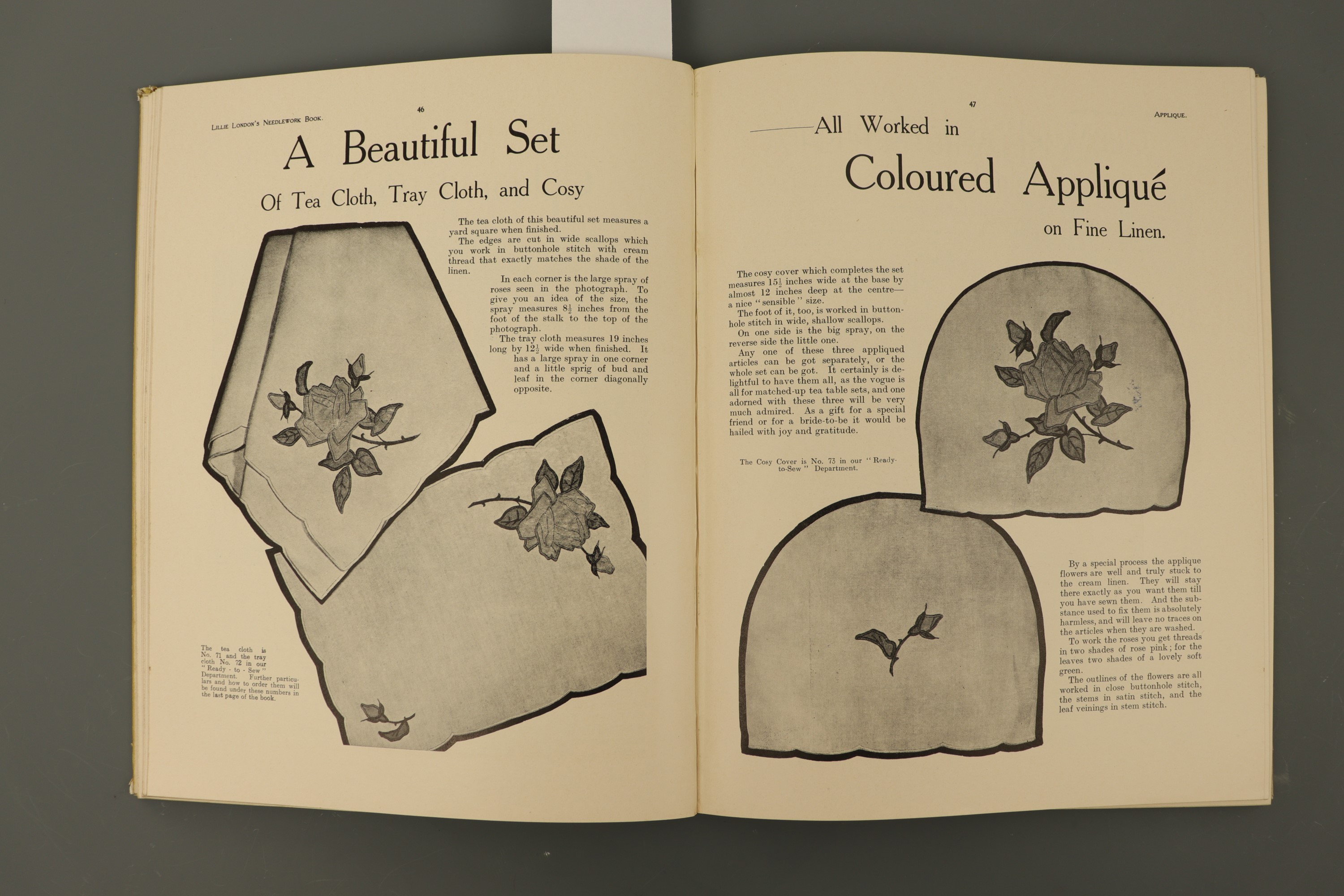 A 1930s illustrated volume of home needlework craft projects "Lillie London's Needlework Book", - Image 3 of 3