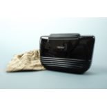 A 1980s Pierre Cardin hard-shell evening purse / dress handbag, 18 cm x 12 cm