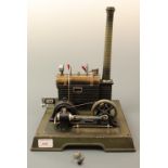 A Marklin Wurtemberg live steam stationary engine with dynamo, circa 1930s, 37 cm