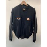 A Star Trek 30th anniversary leather jacket, size L, together with a Star Trek 30th anniversary