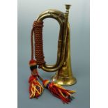 A brass bugle