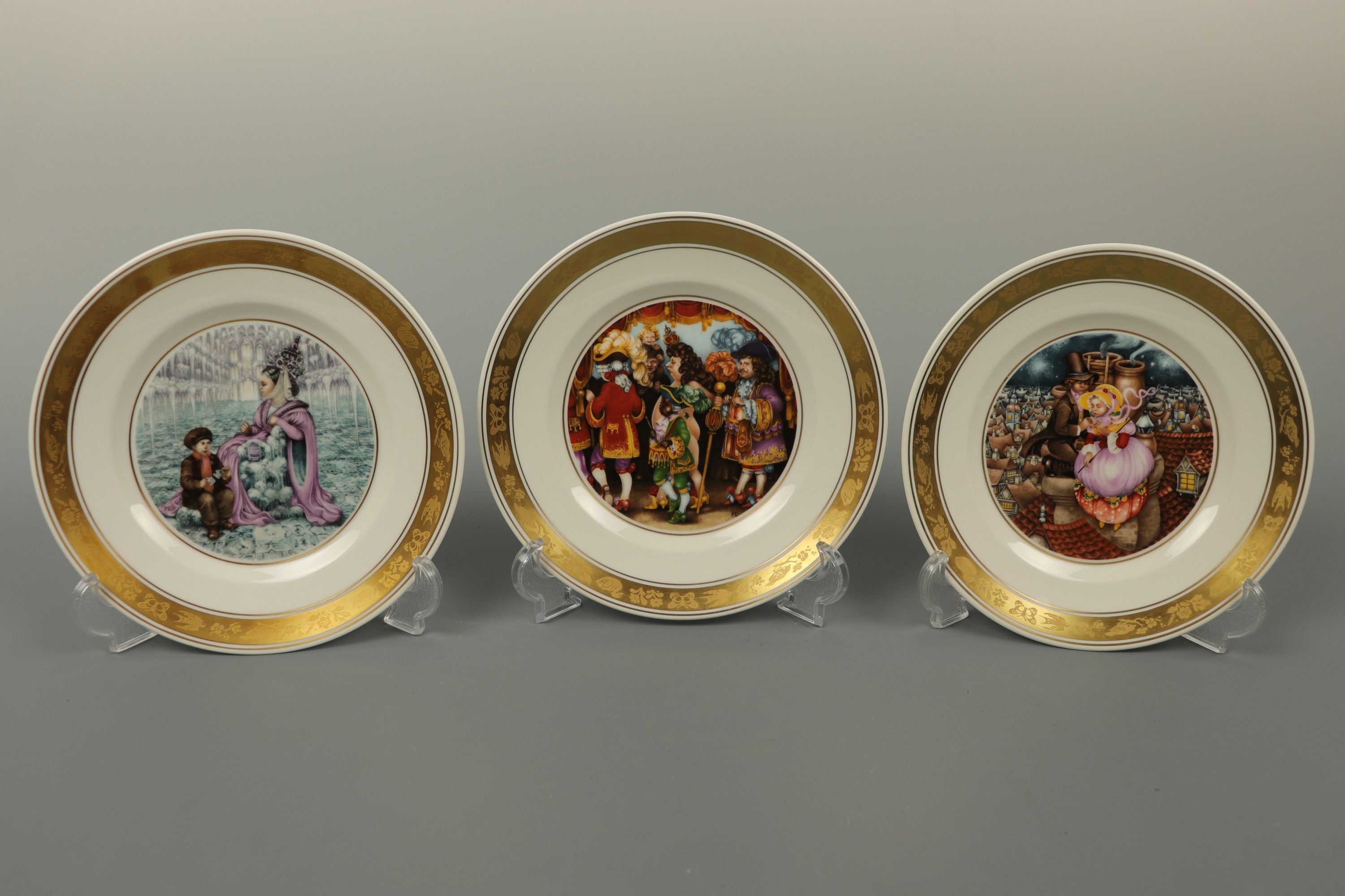 Twelve Royal Copenhagen "The Hans Christian Andersen plates" boxed 19 cm - Image 2 of 4
