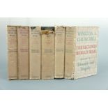 Winston Churchill, "History of the Second World War", six volumes in dust jackets