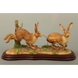 Border Fine Arts, "Running Hare", A20441 from the "Mammals" series, 27 cm long