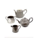A group of Victorian EPBM teaware (four items)