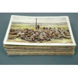 A large quantity of Great War official coloured photographic postcards
