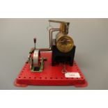 A Mamod SE 2 live steam stationary engine, 13 cm