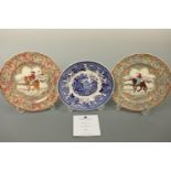 Eight Mason's blue-and-white collectors' plates with certificates and two other Mason's plates, (