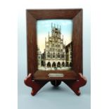 A late 19th / early 20th Century convex crystoleum depicting the cathedral of Munster, Germany, 23