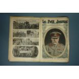 Great War illustrated supplements to the French "Petit Journal" including a map of the Battle of the