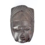 Two African masks, tallest 35 cm