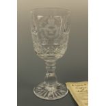 A Thomas Webb "The Battle Of Britain 40th Anniversary" crystal chalice