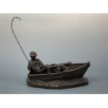A Genesis figurine "A Days Fishing", boxed, 30 cm long, (free of damage)
