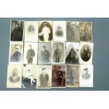 Approximately 40 Great War photographic portrait and similar postcards