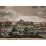 An antique engraving "A View of the City of Carlisle", originally published in The Modern