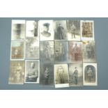 Approximately 20 Great War German photographic postcards together with sundry German portrait and