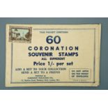 A 1937 packet of Coronation souvenir stamps