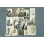 Approximately 40 Great War photographic portrait and similar postcards