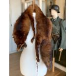 Two vintage fox fur stoles
