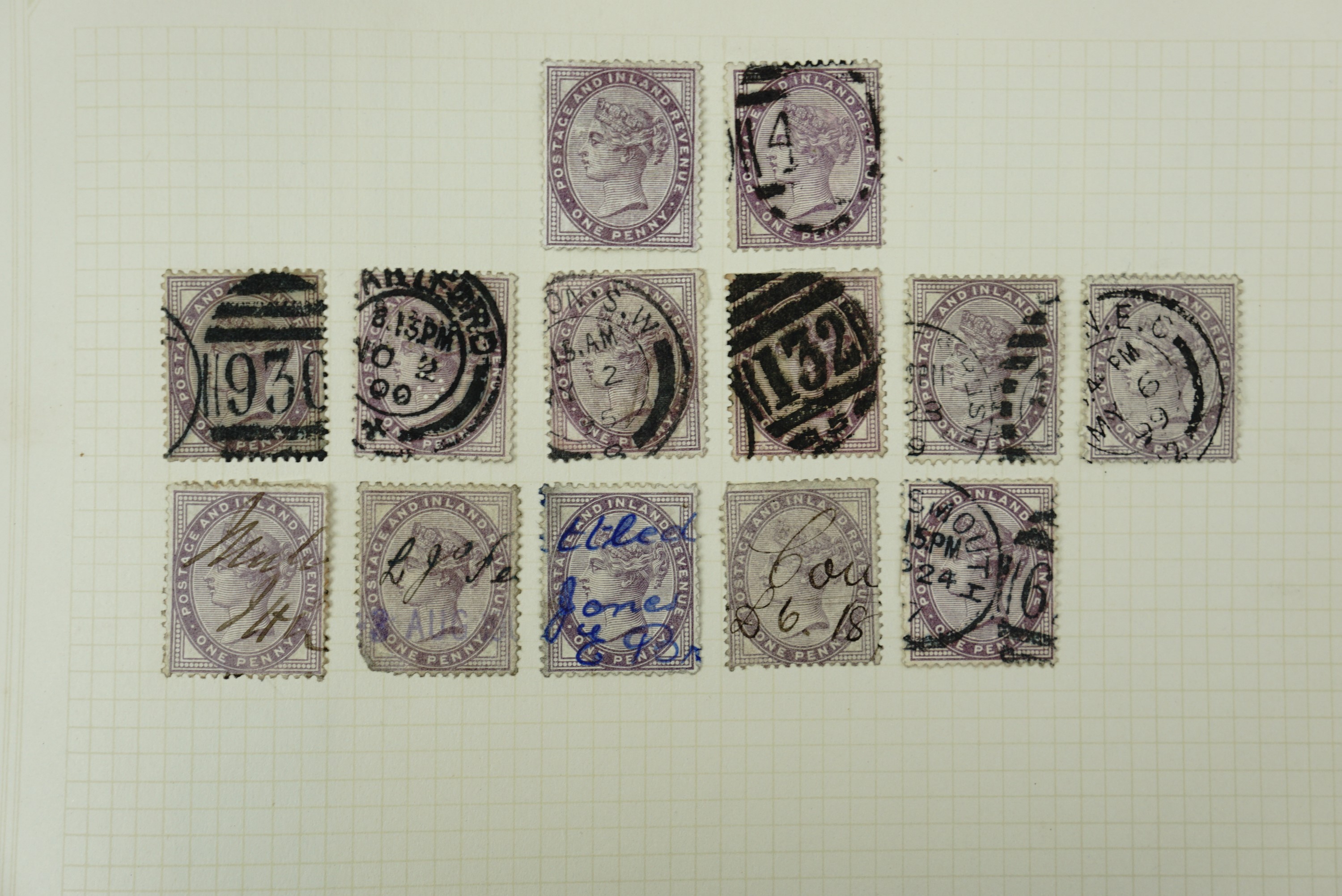 A Prangnell Ltd "The Grafton Stamp Album" containing QV- QEII stamps, including two penny blacks, - Image 7 of 7