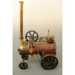 An engineer-made live-steam portable engine with working feed pump, c. 1910-20, 33 x 18 x 34 cm high