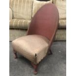A 1930s Sirrom bedroom chair