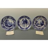 Twelve Wedgwood blue and white collectors' plates with certificates and one other Wedgwood Christmas