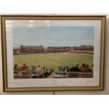 After Arthur Weaver (1918-2008), "England V Australia, Centenary Test, Lords, 1980", limited edition