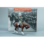 A King & Country scale model Berlin '38 Wehrmacht Mounted Officer, LAH63