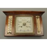 A George V oak rectangular wall hanging barometer, 33 x 5 x 19 cm high